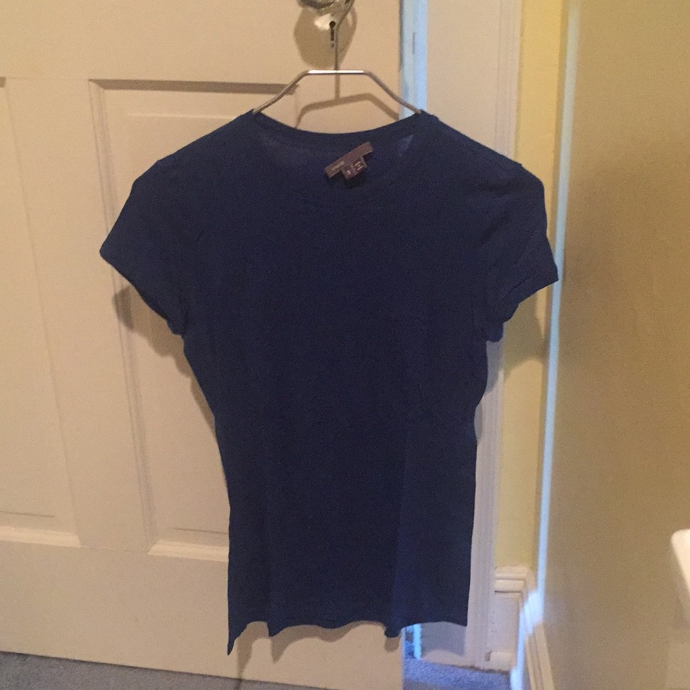 New Vince Basic Blue Tee Size Small